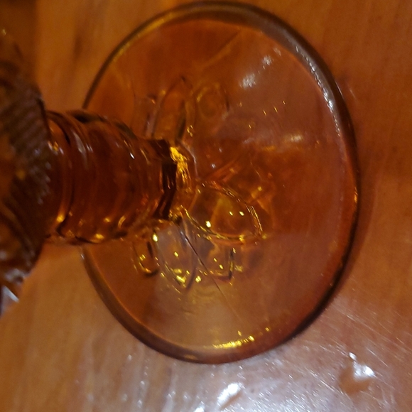 4 Tiara vintage amber goblets - Picture 5 of 7